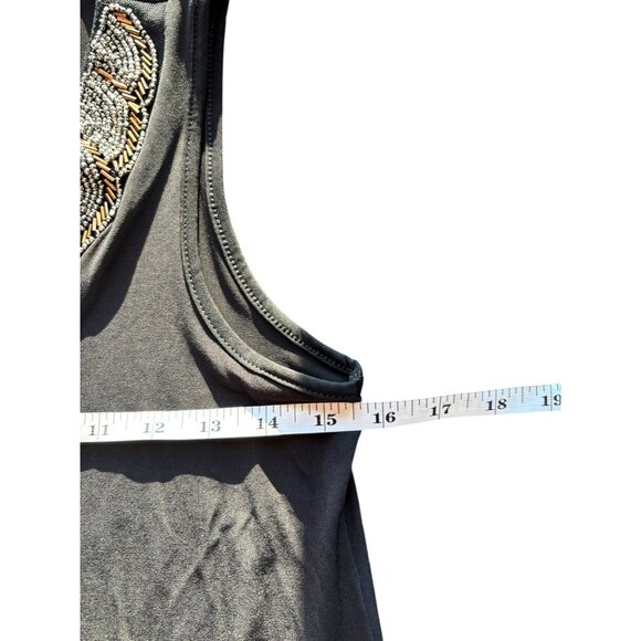 Spence Women's Black & Gold Collar Dress - Picture 5 of 7